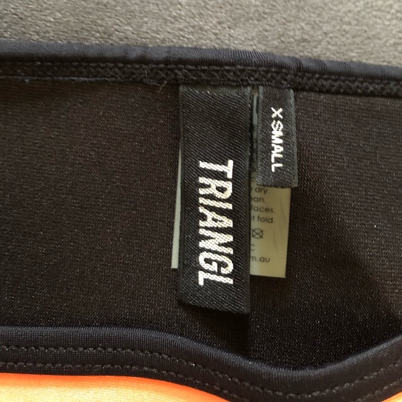 Orange triangl bathing suit bottoms - Picture 2 of 3